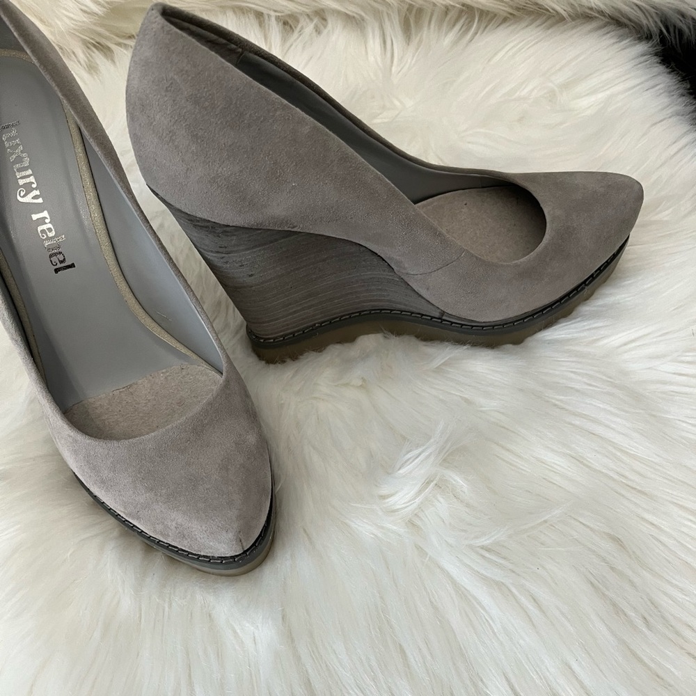 Grey luxury rebel wedge heel
